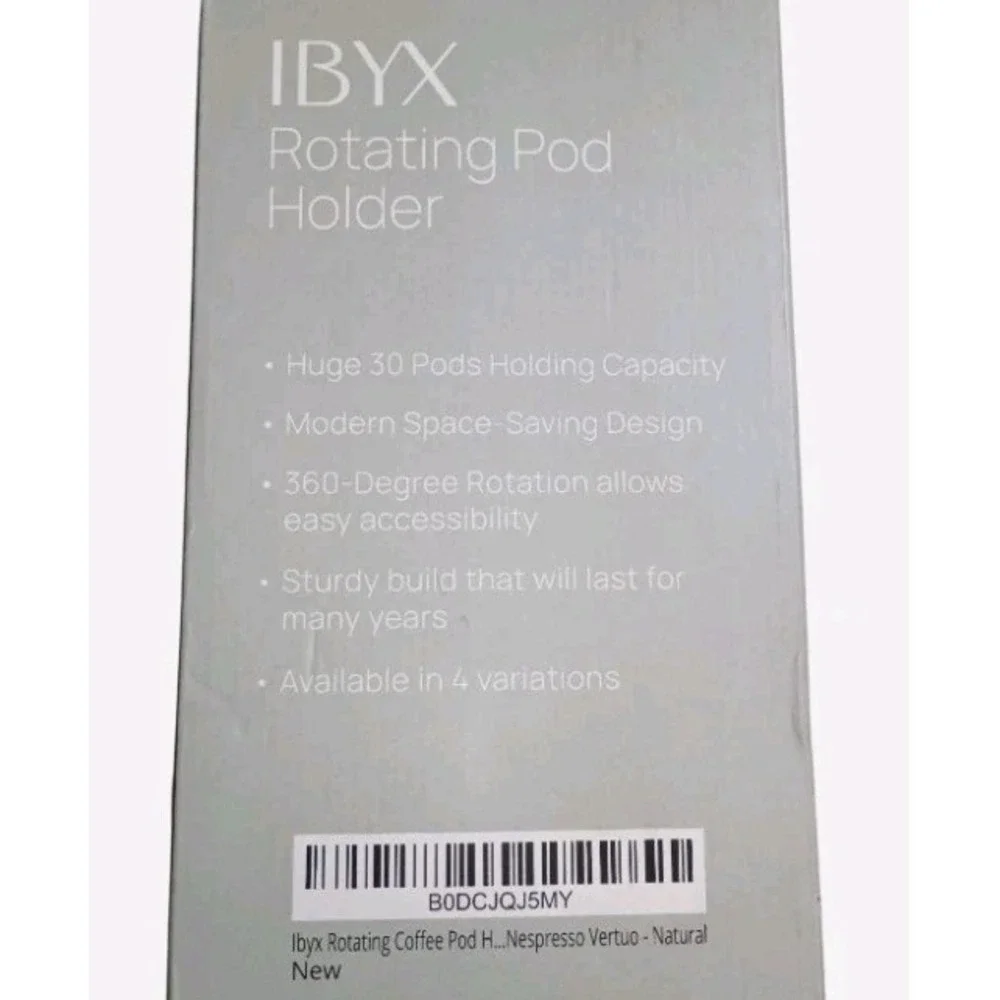IBYX Wooden Counter Top Rotating Coffee Pods‎ Dispenser